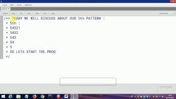 Java pattern 5# 54321,5432,543,54,5 . Program is applicable to all languages