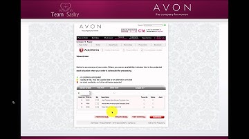 AVON Reps - How to place an order tutorial