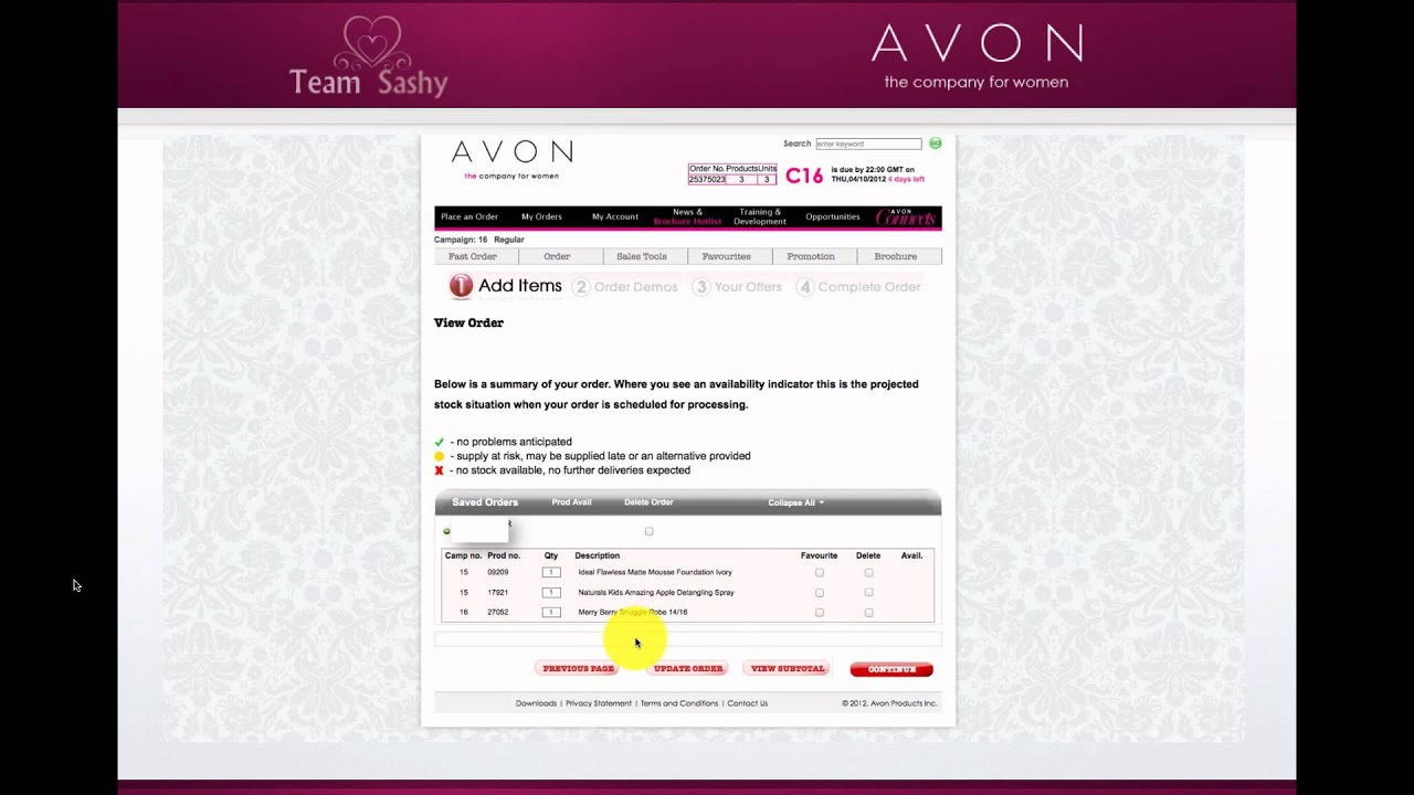 AVON Reps How To Place An Order Tutorial YouTube avon-reps-how-to-place-an-order-tutorial-youtube