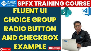 Fluent UI Choice Group Radio Button and Checkbox Example