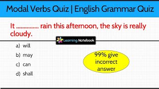 Modal Verbs Quiz। Grammar Quiz। English Quiz