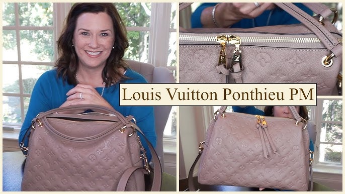 Louis Vuitton, Bags, Louis Vuitton Ponthieu Handbag Monogram Empreinte  Leather Pm Black