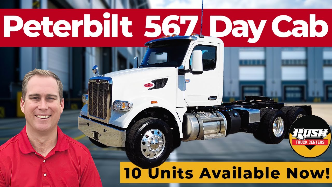 White 2025 Peterbilt 567 Day Cab Automated Transmission - SOLD - YouTube