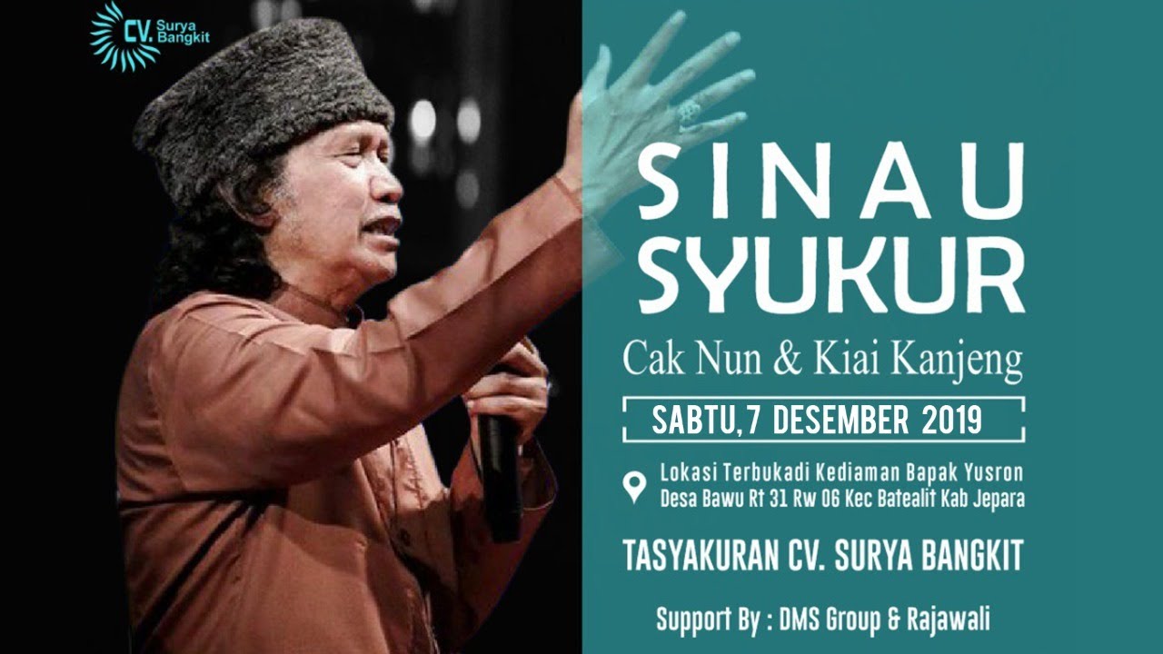 Live Sinau Syukur Bersama Cak Nun & Kiai Kanjeng | Bawu , Batealit - Jepara