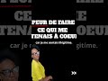 comment la peur peut te paralyser? #entreprendrefacile
