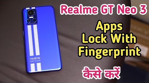 Apps lock setting in Realme GT Neo 3 , Realme GT Neo 3 mein app lock Kaise set Karen