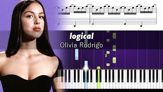 Olivia Rodrigo - logical - Accurate Piano Tutorial with Sheet Music Resimi