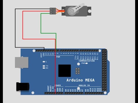 How to connect and program Servo Motor to Arduino Mega | WOKWI ...
