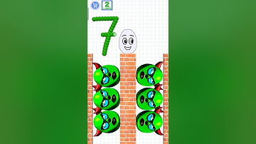 Draw to Smash NUMBER 7 #shorts #drawtosmash #gamingshorts #asmr #youtubeshorts #numbers