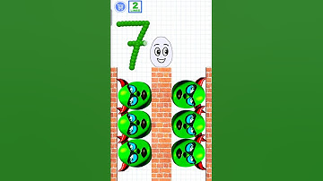 Draw to Smash NUMBER 7 #shorts #drawtosmash #gamingshorts #asmr #youtubeshorts #numbers