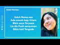Aduh Mamae - Bulan Sutena ( Lyrics )