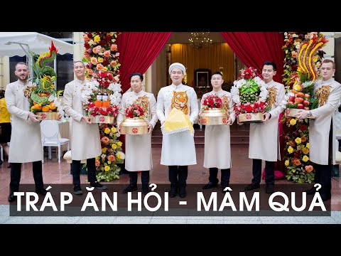 Các mẫu tráp ăn hỏi trọn gói - mâm quả cho khách hàng VIP trong showbiz Việt của Phi Điệp Wedding