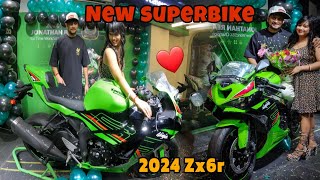 Finally Apni ZX 6R ki Delivery Le lia Hum ne 😍|| Dream come true🥲