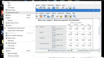 SPSS with Syntax - Cross Tabulations
