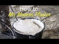 How to mix modern plaster