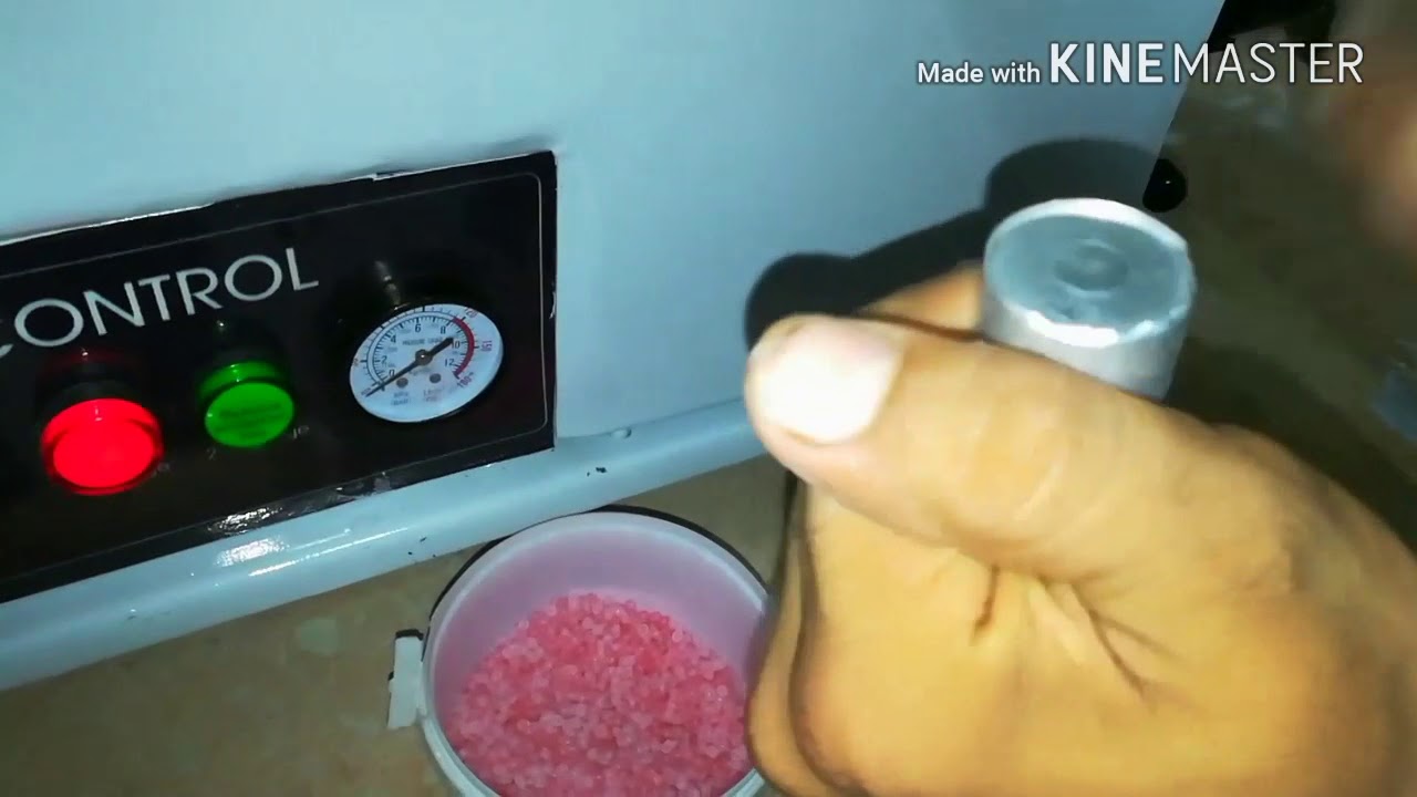 جهاز حقن الاكريل المرن (المصرى الصنع)  كيفية الاستخدام مع حقن حاله على الجهاز(flexible)