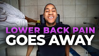 Young military man gets his LOWER BACK PAIN  to GO AWAY!