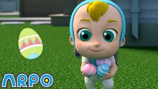 Robot Squirrel and the easter egg hunt!🐣 | Baby Daniel and ARPO The Robot | Funny Cartoons for Kids