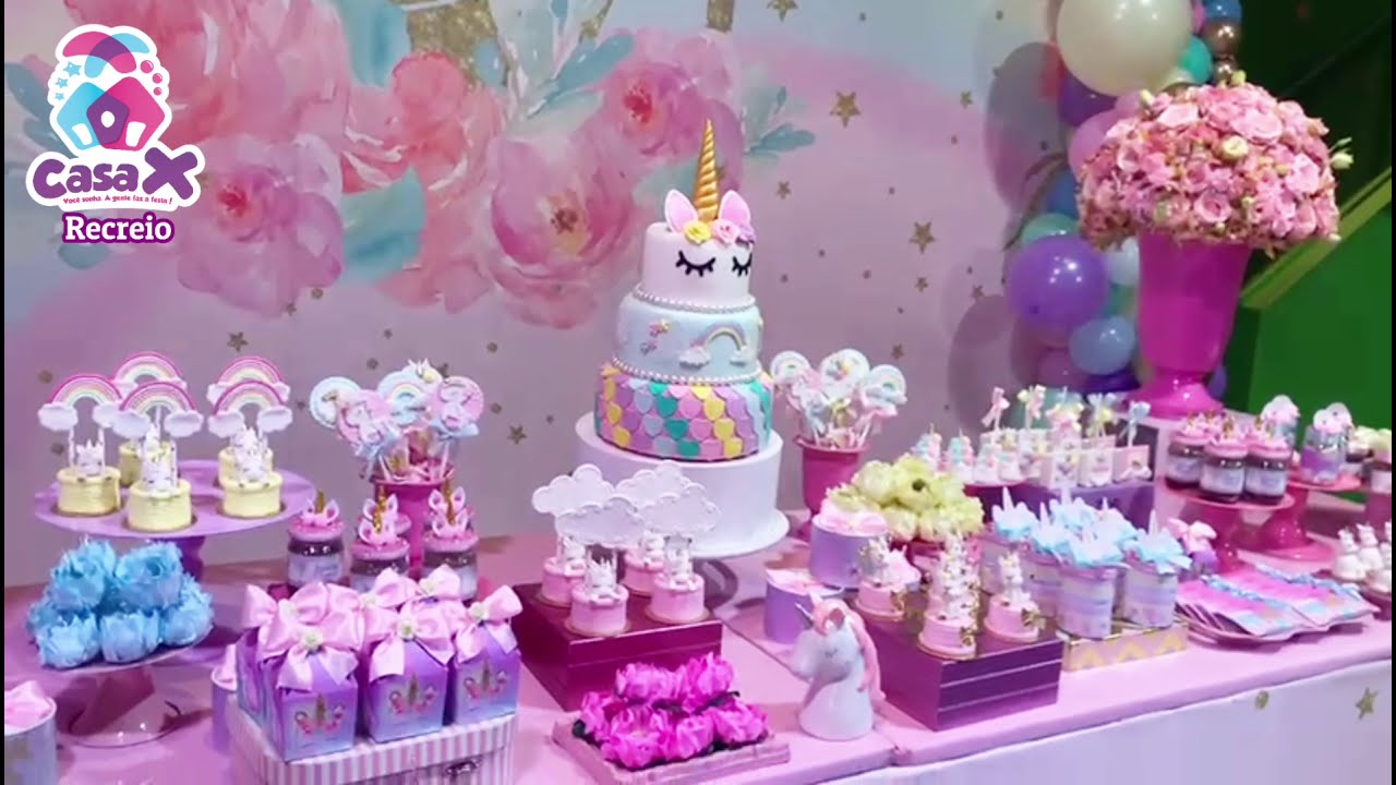 Decoração Unicórnio  -  CASA X RECREIO