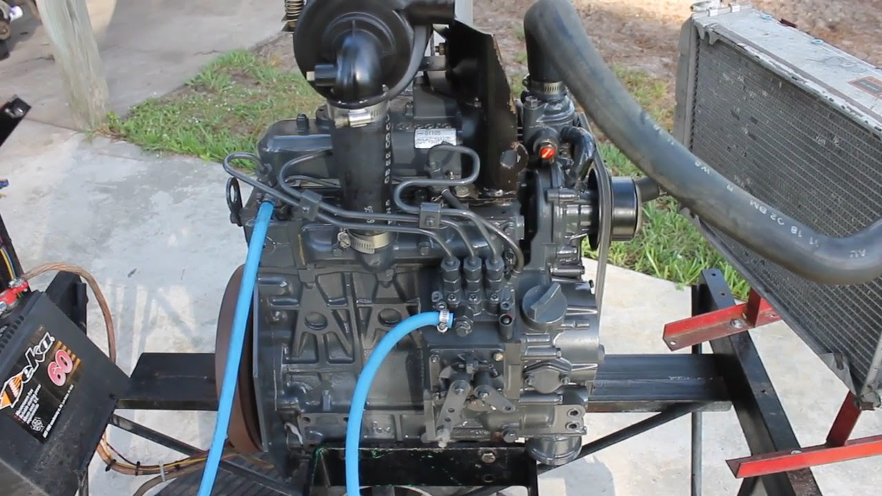 kubota d1105 diesel engine - YouTube