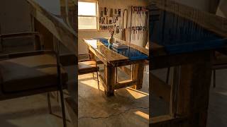 From Raw Slab to Luxury Epoxy River Table | Golden Hour Transformation