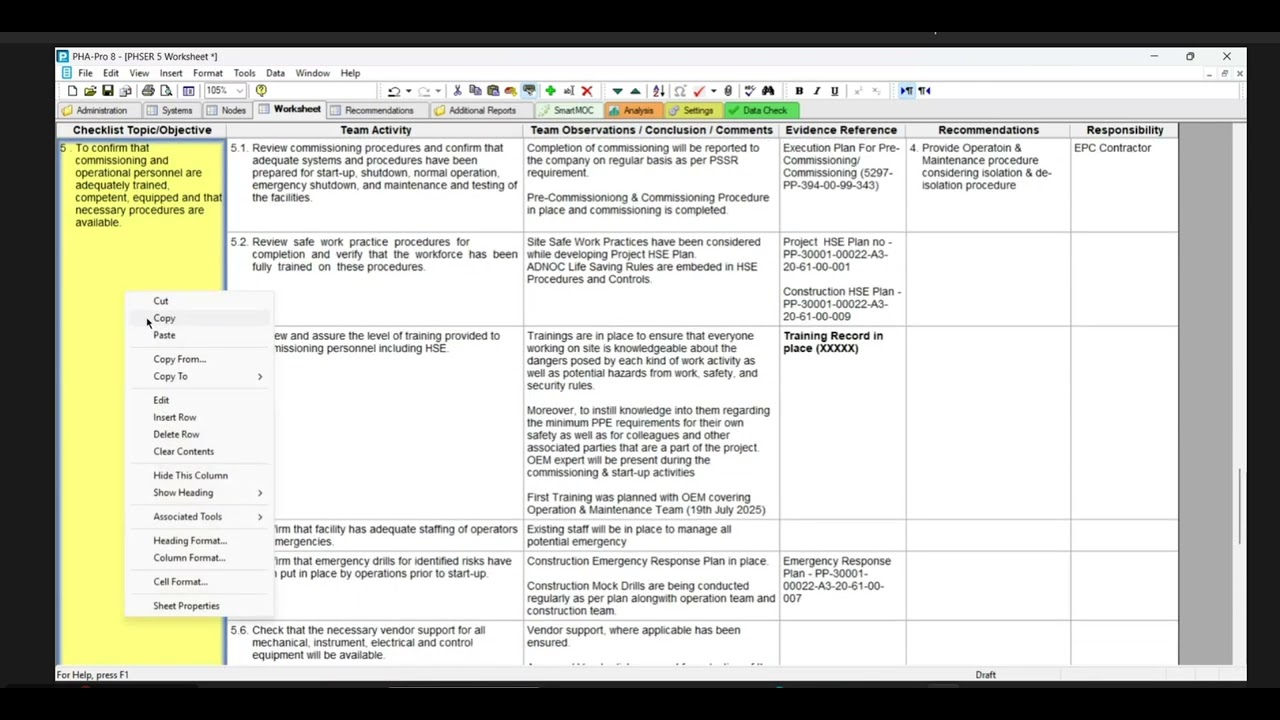 Project Health, Safety & Environmental Review (PHSER) Workshop | Project HSE Review |Part 19 | IITC 