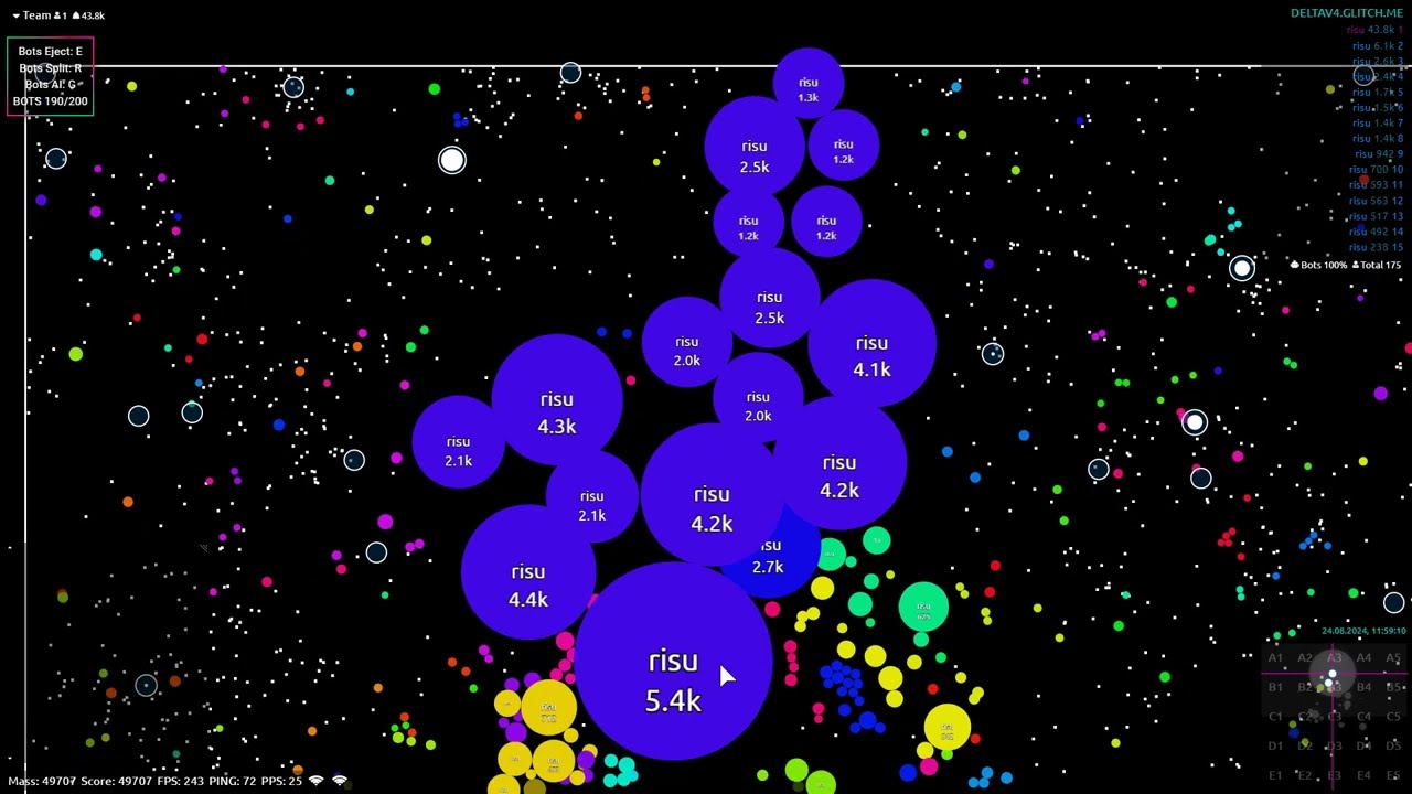 AGAR.IO 200 BOTS | RISU BOTS