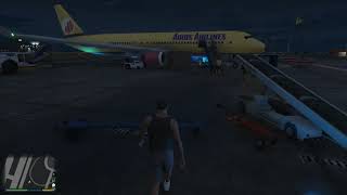 NAIK PESAWAT DI MALAM HARI  - GTA V INDONESIA!