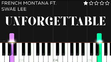 French Montana - Unforgettable ft. Swae Lee | EASY Piano Tutorial