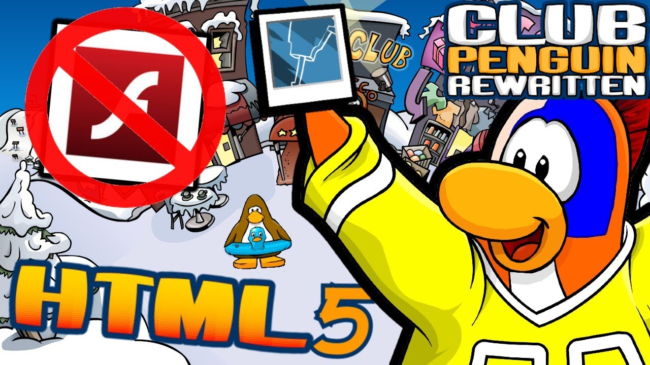 😱 New HTML5 Version + Free Background 🖥️ | Club Penguin Rewritten