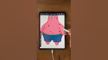 Procreate Art Character | Sponge Bob Drawing | Patrick Star Glow Up | iPad drawing