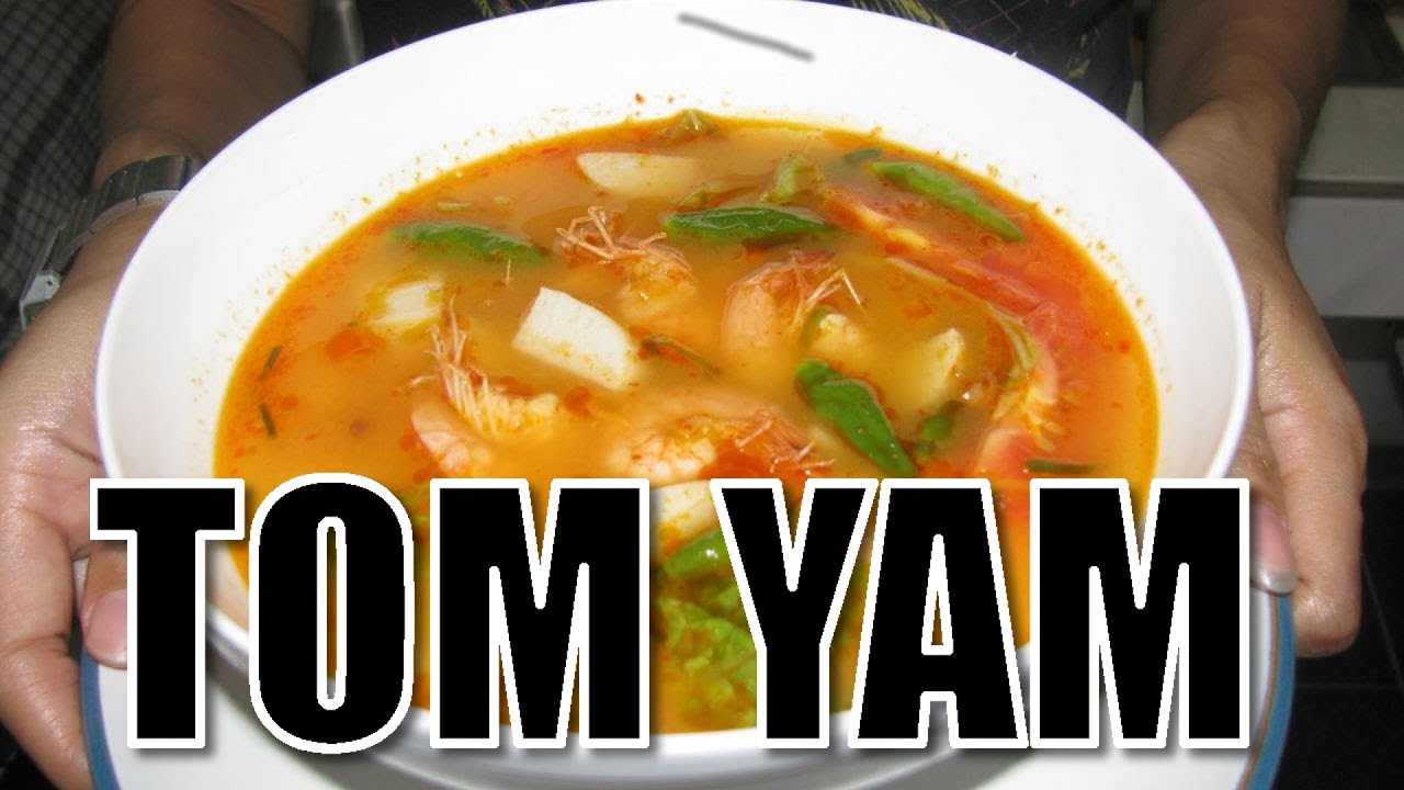 Resep Tom Yam Seafood Udang dengan Bakso  Ikan YouTube