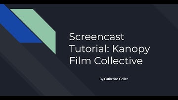 Strategic Presentations Midterm Project | Screencast Tutorial Video on Kanopy