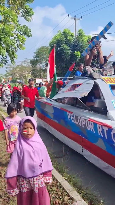 MERDEKA | ANTUSIAS WARGA MEMPERINGATI HARI KEMERDEKAAN INDONESIA 17 AGUSTUS 1945 #shorts