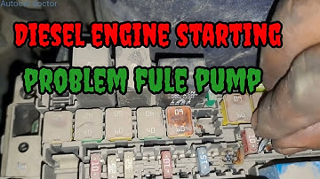 Tata Zest Diesel engine starting problem fule pump fuse issue