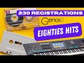 Play the best EIGHTIES SONGS on Yamaha GENOS 2 - 230 professional registrations 23 hits of the 80’s