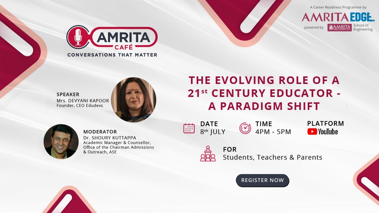 The evolving role of a 21st century Educator - A paradigm shift - YouTube