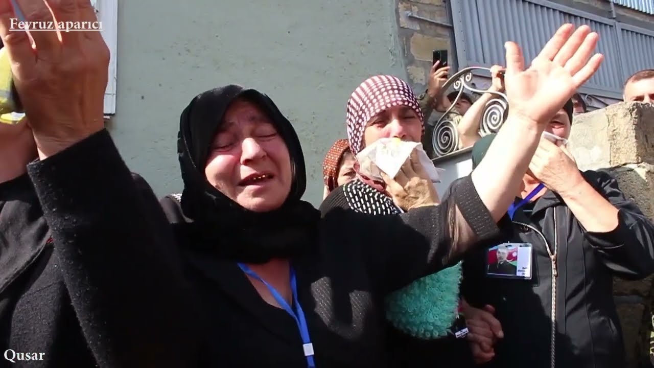 Şəhid Şair Camal oglu Heydərovun dəfn mərasimi.Qusar.Mucuq.
