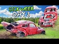 MASSIVE wreck. Airborne Volvo catches FIRE after engine explodes | Sick Week Day 3