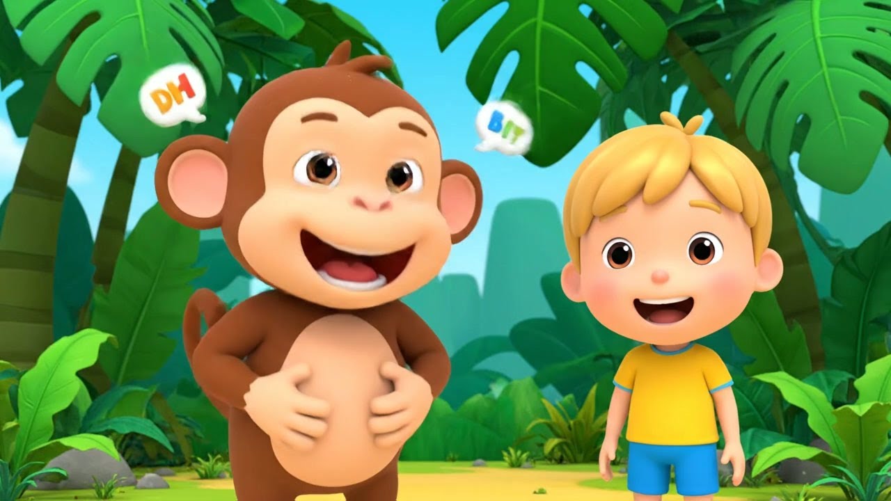Where Is the Monkey’s Smile 🐵 | Nursery Rhymes for Kids & Baby Songs