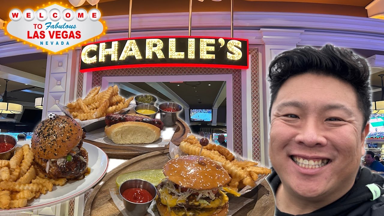 Eating at Charlie's inside the Wynn Las Vegas - YouTube
