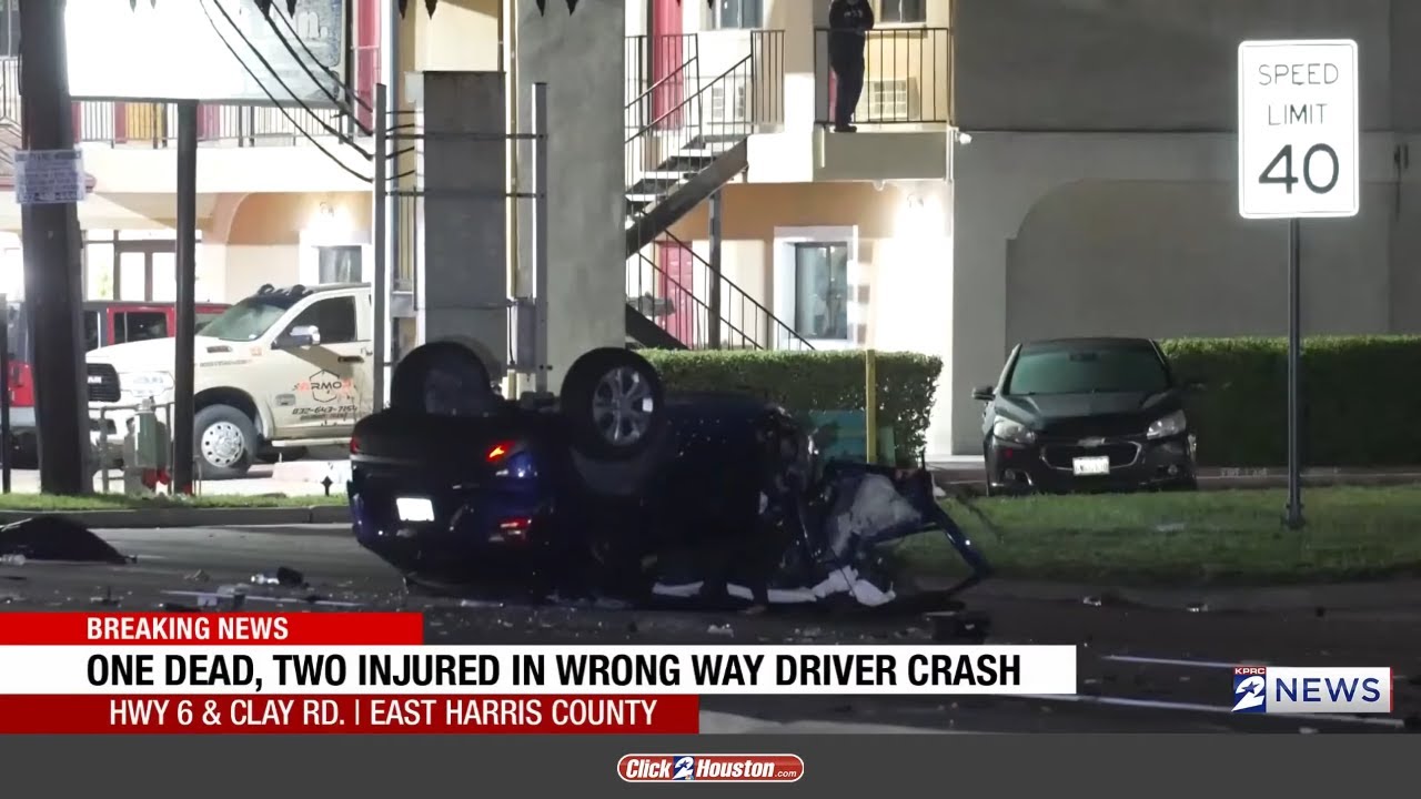 One dead, two injured in wrong way driver crash - YouTube
