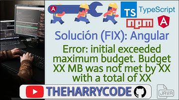 Solución (FIX): Angular ng Build: Error: initial exceeded maximum budget. Budget XX MB was not ...