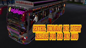 @TAMILNADUMASSRIDERS SENTHIL KUMARAN BUS LIVERY RELEASE FOR SNB BUS MOD