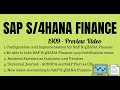 SAP S/4HANA Finance 1909 | SAP S/4HANA Controlling 1909 | Configuration and End-User Course