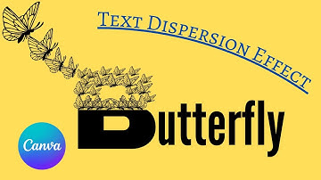 Text Dispersion Effect - CANVA Tutorial by FSA Creator21