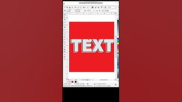 3D Depth Text Effects Design in #coreldraw #shorts #ytshorts #3dtext