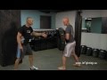 Kickboxing Basics How To Train The Foot Jab On A Kicking Shield 