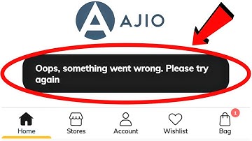 Ajio App Fix Oops something went wrong Please try again Problem Solve