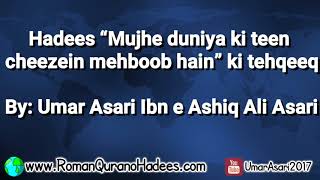 Hadees “Mujhe duniya ki teen cheezein mehboob hain” ki tehqeeq By: Umar Asari Ibn e Ashiq Ali Asari screenshot 2
